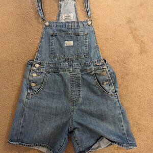 Levi's vintage shortall blue jean sz xs